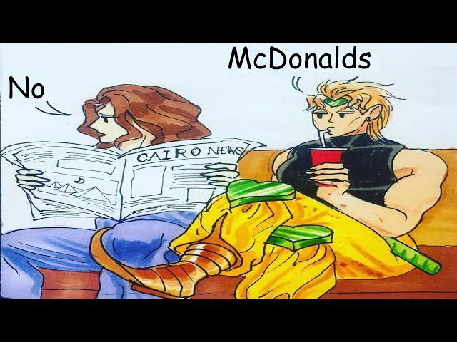 Dio's Normal Adventure (JoJo's Bizarre Adventure Comic Dub) @bruno_best_boy_ instagram