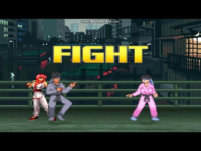 MUGEN Kung Fu Man & Kung Fu Girl VS Mako Mayama