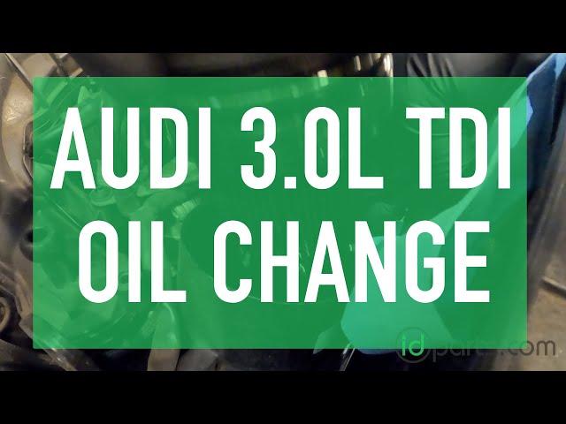 Audi Q5 TDI Oil Change How To Video