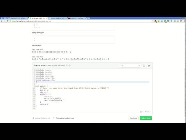 HackerRank | Sansa and Xor Solution