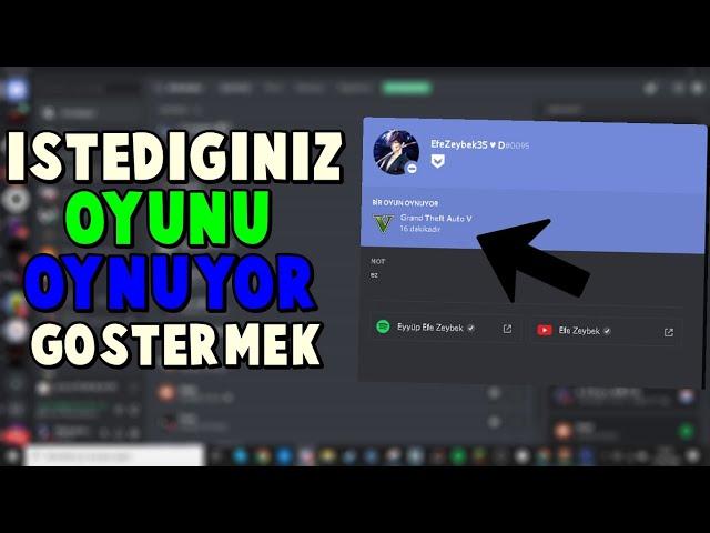 DİSCORD İSTEDİĞİNİZ OYUNU OYNUYOR GİBİ GÖSTERMEK EFSANE BUG !