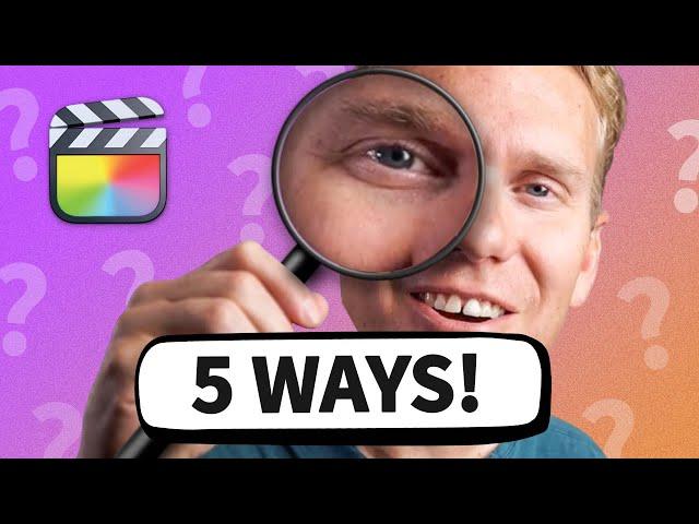 How to Zoom in a Clip on Final Cut Pro