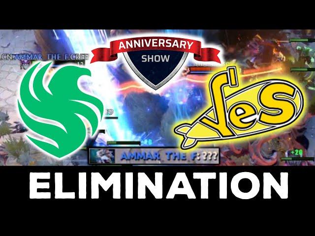 ELIMINATION, SKITER vs SATANIC !! TEAM FALCONS vs YELLOW SUBMARINE - ANNIVERSARY SHOW DOTA 2