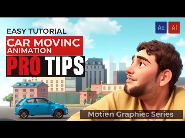 Simple Car moving animation in After Effects Tutorial in Hindi | Pro Tips Motion Graphics Series