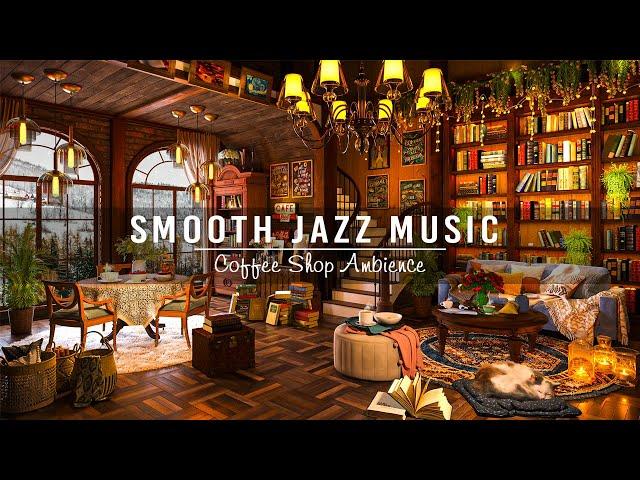 Smooth Jazz Instrumental Music for Work, Unwind  Relaxing Jazz Music at Bookstore Cafe Ambience