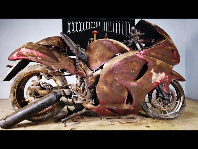 Suzuki hayabusa restoration | Restored hayabusa Sport Motorcycle | Old Bike Restoration And Repair