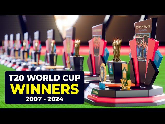 T20 World Cup Winners List From 2007 to 2024