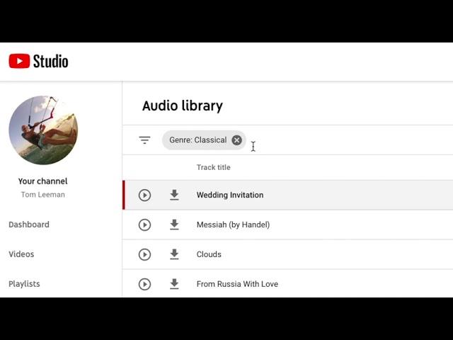 How to use the New Audio Library in youtube studio for copyright free music and sound effects