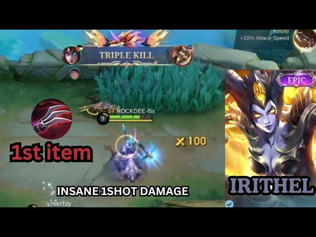 CRITICAL+LIFESTEAL | IRITHEL BEST BUILD | SOLO RANK GAMEPLAY - MLBB