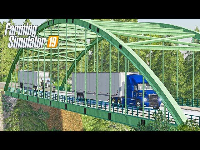 DETOUR THROUGH MOUNTAINS HAULING WITH AUSTIN - HAZZARD COUNTY TRUCKING FS19 (ROLEPLAY)