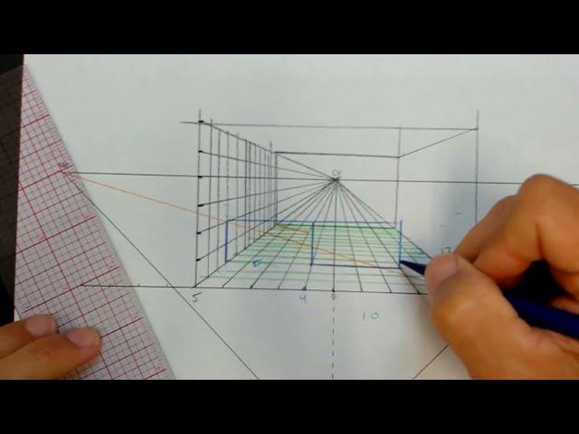 20. Perspective Drawing: Creating a  One-Point Perspective Grid