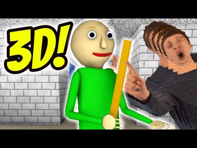 BALDI'S BASICS IN 3D! | New Baldi's Basics Mod