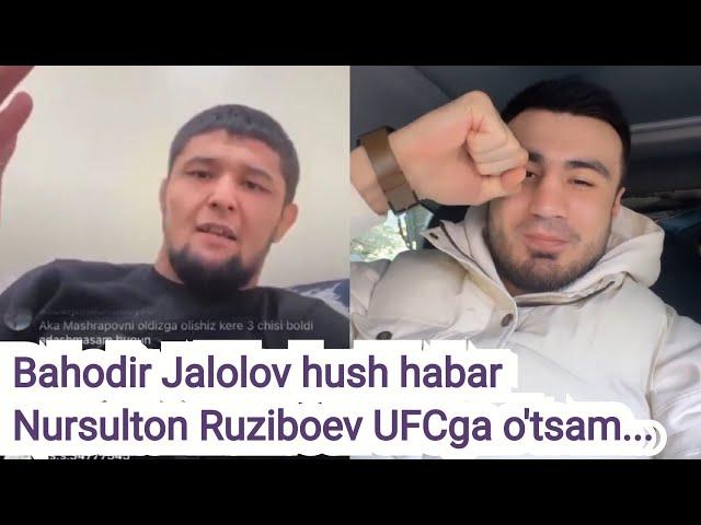 Nursulton Ruziboev UFCga kirsam luboyiga problema bo'laman Bahodir WBC top 15 reytingiga kirdi