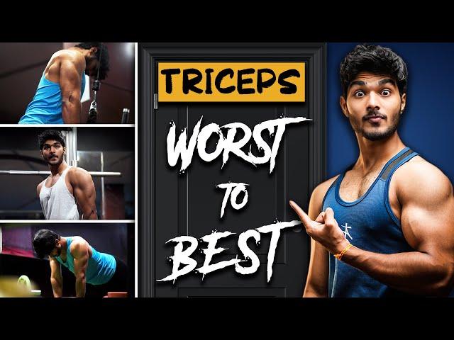 10 “TRICEPS” Fitness Workouts In The World, Ranked From Worst to Best! | Tamil