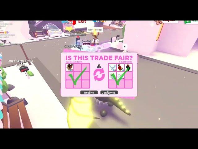 Review My Adopt Me Giveaway Go to 15.000 Subscriber , Trading My Mega Pets For My New Followers !!!