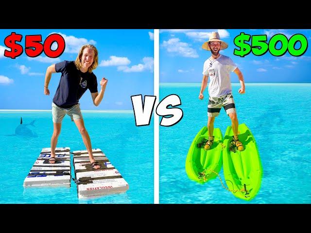 $50 vs $500 WALK ON WATER Shoes! *BUDGET CHALLENGE*