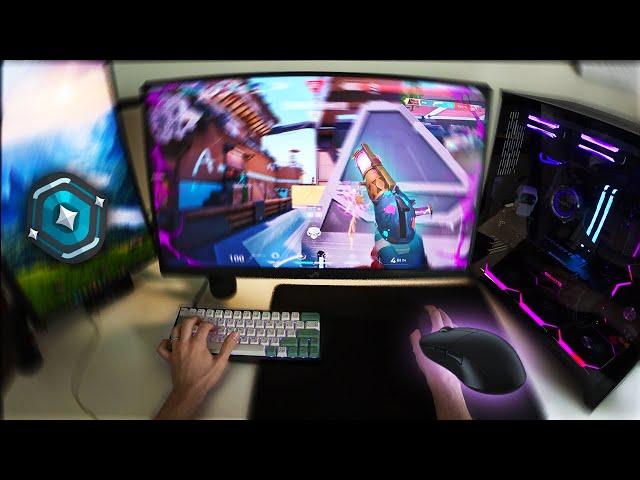 Relaxing 360Hz POV Valorant Gameplay + Keyboard & Mouse ASMR | Study Music Background  | 4K 60 FPS