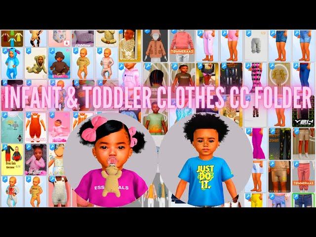 ‼️The Sims 4 Toddler & Infant Clothes CC Folder‼️