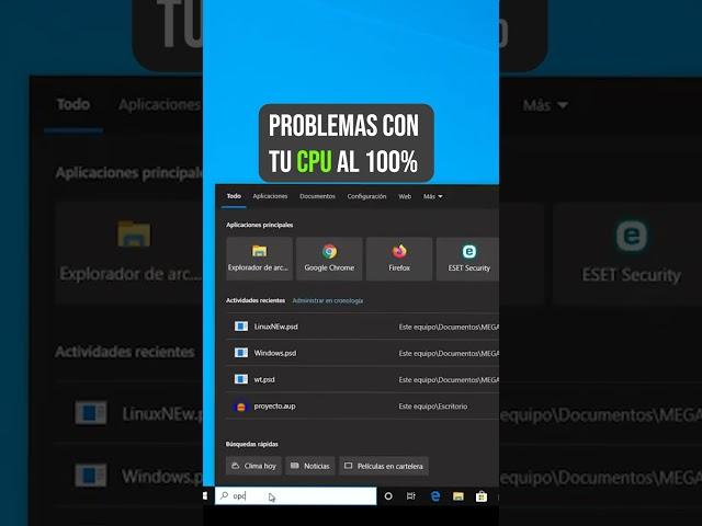 Tengo mi CPU AL 100% Solución a este problema