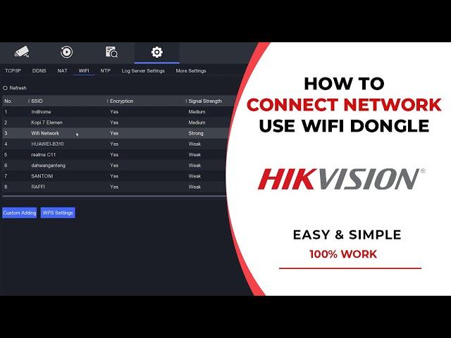 Hikvision DVR Wifi Setup - Hikvision DVR Wifi Dongle Connect