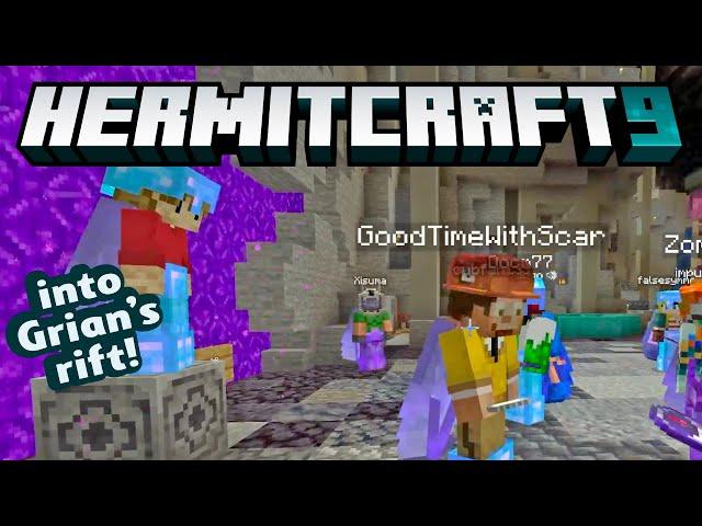 HermitCraft 9 ep 39! Into Grian's rift!