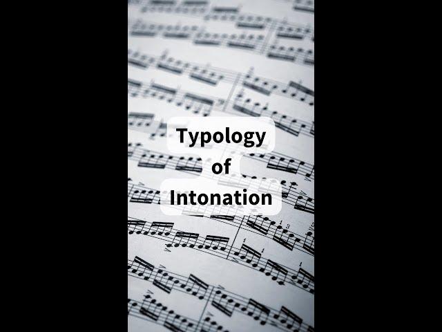 Typology of Intonation