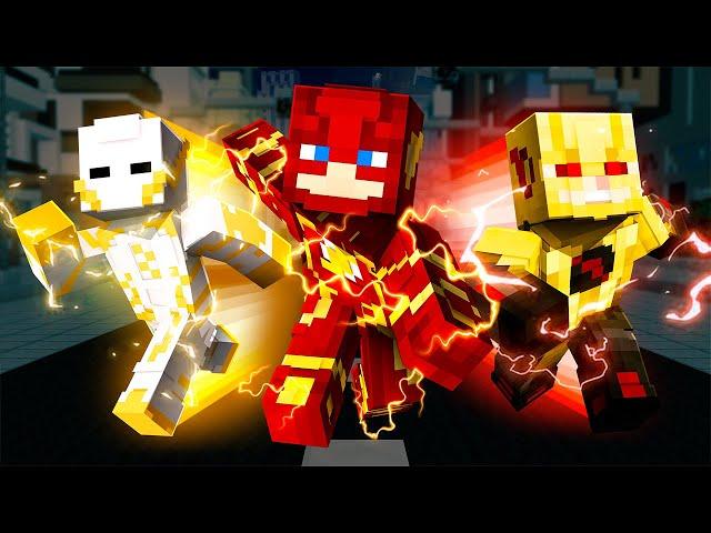 Who Is The Fastest Flash? - Minecraft Superhero Mod Speedster Races