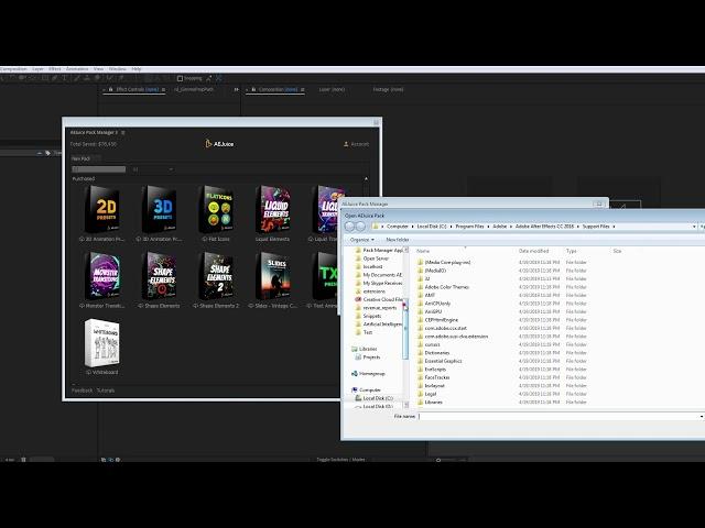 AEJuice Pack Manager Manual Package Installtion Tutorial