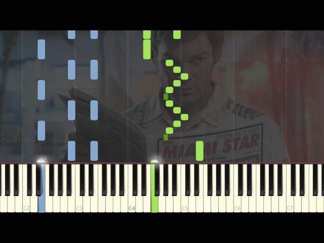 Dexter Theme - Easy Piano Tutorial Synthesia