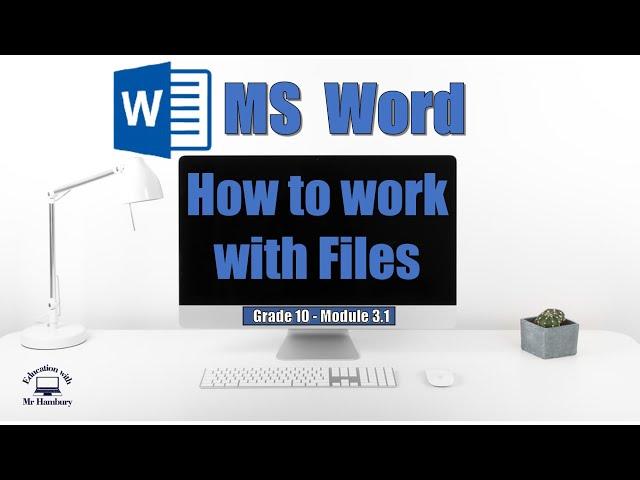 How to work with MS Word | Getting to know the basics