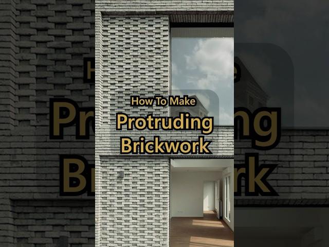 3ds max/ Protruding Brick tutorial. #3d #tutorial #reels #render #trending #architecture