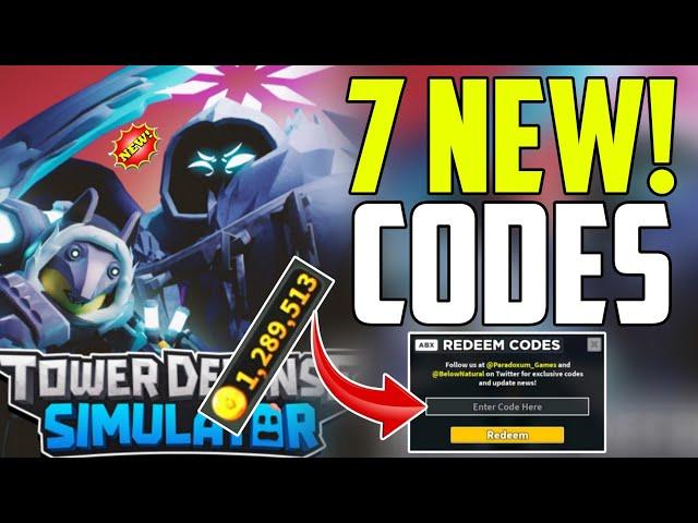 ️WINTER UPDATE!!️️ TOWER DEFENSE SIMULATOR ROBLOX CODES 2025 - TOWER DEFENSE CODES 2025 - TDS