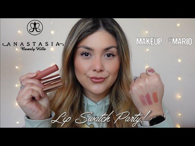 NEW ABH Matte & Satin Velvet Lipsticks + Makeup by Mario Plumping Lip Serum | lip swatches