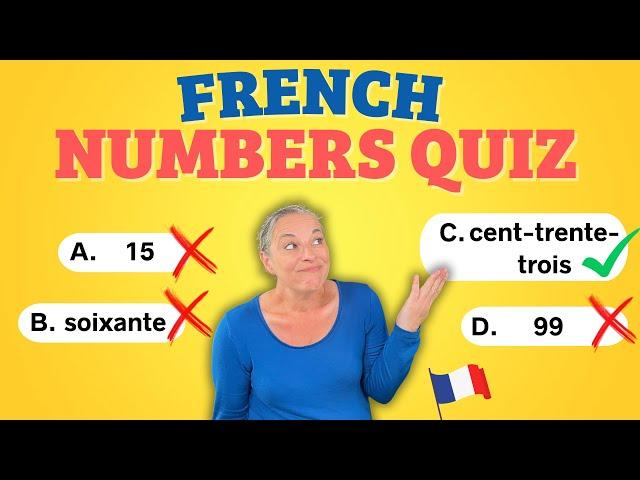 French Numbers Quiz, what's your score?