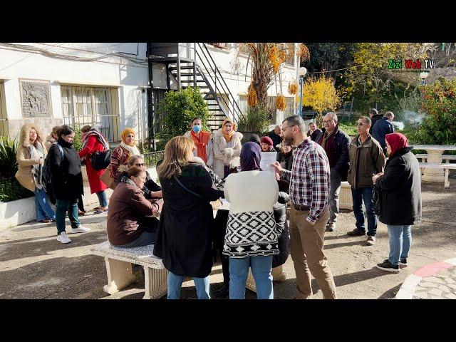 Protestation Du Personnel Du Centre De Formation Professionnel Kerrad Rachid à Tizi-Ouzou ...