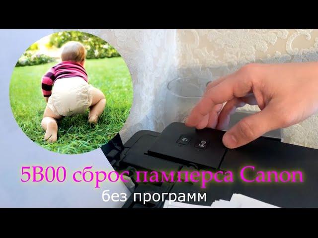 Canon ошибка 5B00 сброс памперса без программ