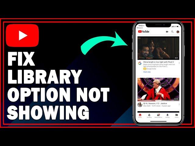 How To Fix YouTube Library Option Not Showing | Simple Guide