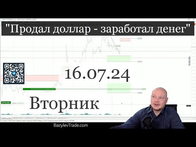 "Продал доллар - заработал денег" «Обзор рынка Форекс от Александра Базылева»