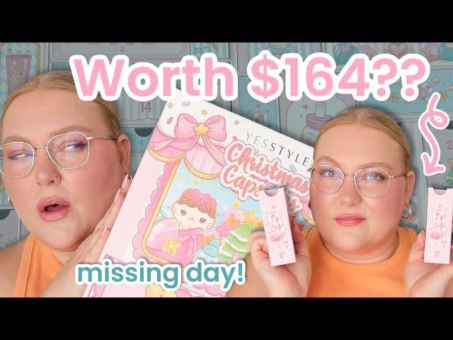 the *HARDEST* Beauty Advent Calendar to get... BUT WHY?!? YesStyle 2024 Christmas Capsules Unboxing