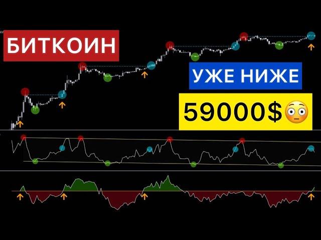 БИТКОИН УЖЕ НИЖЕ 59000$ ЧТО ДЕЛАТЬ? Альткоины на дне | Криптовалюта |