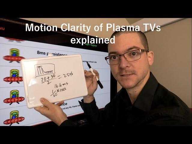 Explaining the Plasma TVs Motion Clarity based on the Blur Busters Law