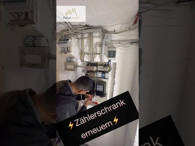 Zählerschrank im Altbau erneuern ️Da hatte der Kunde noch  gehabt  #elektroinstallation