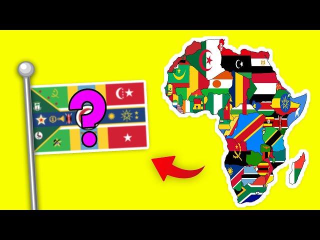 All African Countries in One Flag | Flag Animation