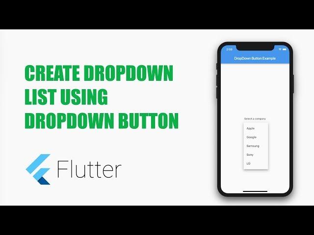 #Google's Flutter Tutorials - DropDown List (coderzheaven.com)