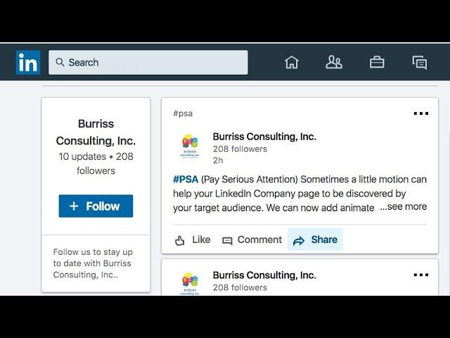 Sharing your LinkedIn Company Page Content & Follow Button (Update)