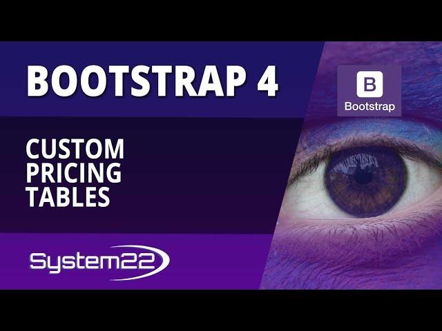 Bootstrap 4 Basics Custom Pricing Tables