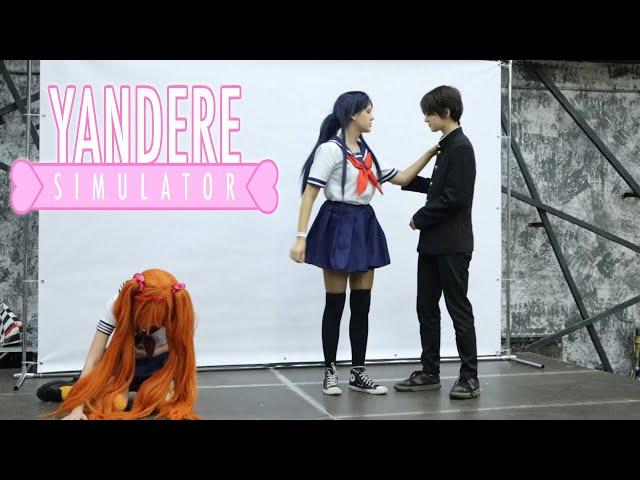 Yandere Simulator Yandere-chan, Senpai and Osana Cosplay at Meowtsuri