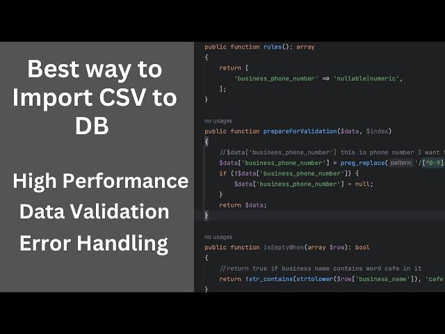 Best way Import CSV to DB using Laravel Excel