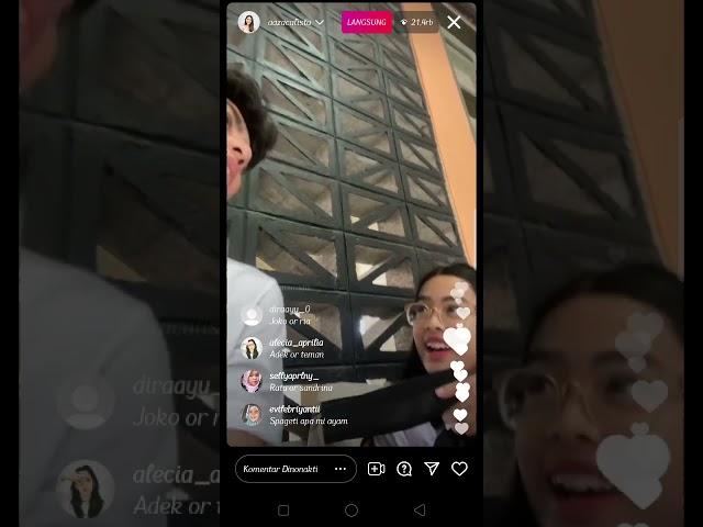 Rey bong dan Aqeela Calista jawab pertanyaan-pertanyaan di live IG