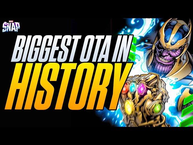 The BIGGEST OTA IN MARVEL SNAP HISTORY | Buffs, Nerfs, & more!